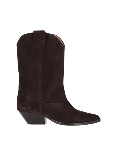 Isabel Marant Suede Boots In Brown