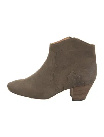 Pre-owned Isabel Marant Suede Boots In Green