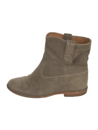 Pre-owned Isabel Marant Suede Boots In Green