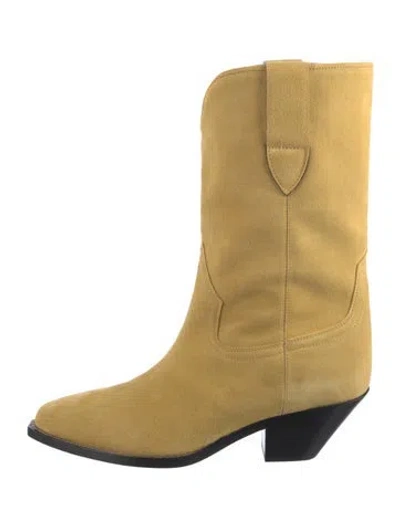 Pre-owned Isabel Marant Suede Boots In Neutral
