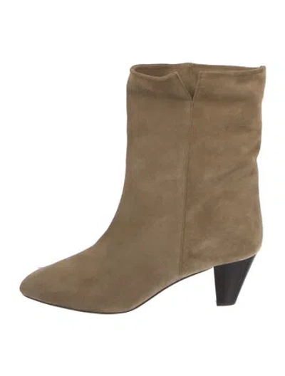 Pre-owned Isabel Marant Suede Boots In Neutral