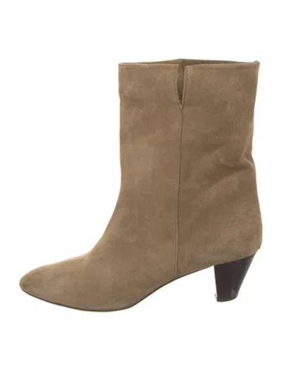 Pre-owned Isabel Marant Suede Boots In Neutral