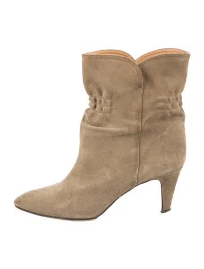 Pre-owned Isabel Marant Suede Boots In Neutral