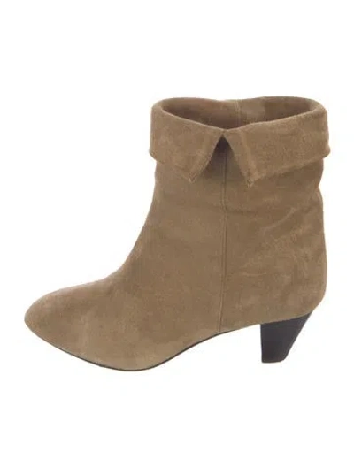 Pre-owned Isabel Marant Suede Boots In Neutral