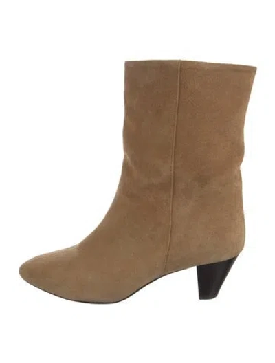 Pre-owned Isabel Marant Suede Boots In Neutrals