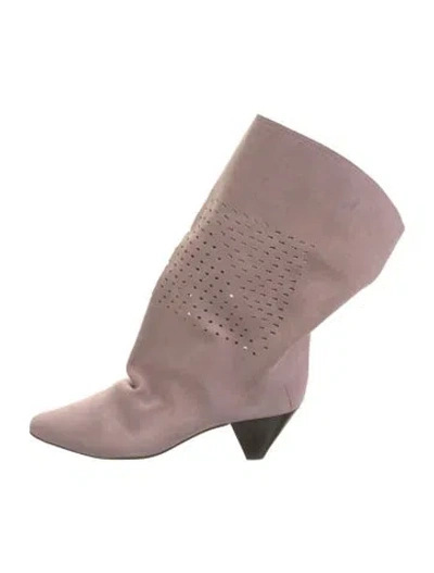 Pre-owned Isabel Marant Suede Boots In Pink