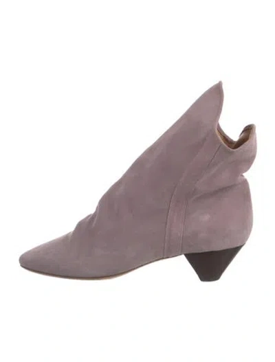 Pre-owned Isabel Marant Suede Boots In Purple