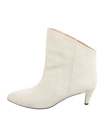 Pre-owned Isabel Marant Suede Boots In White