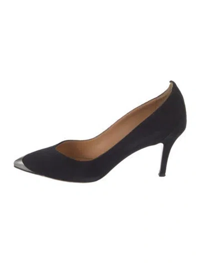 Pre-owned Isabel Marant Suede Bow Accents Pumps In Blue