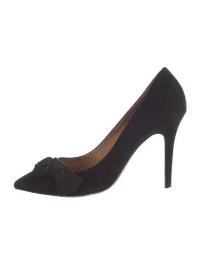 Pre-owned Isabel Marant Suede Bow Accents Pumps In Blue