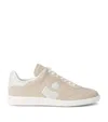 Isabel Marant Womens Beige Comb Bryce Branded Suede Trainers In Beige
