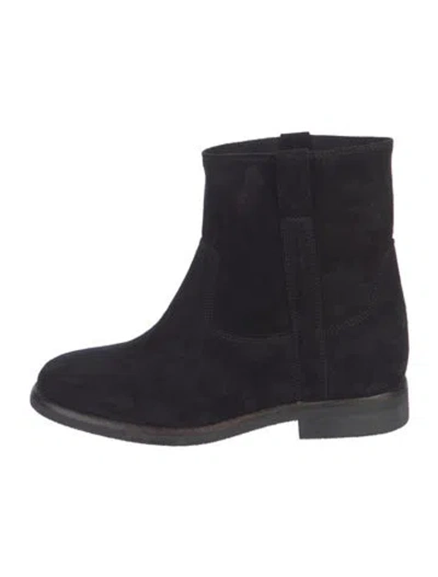 Pre-owned Isabel Marant Suede Chelsea Boots In Black