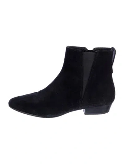 Pre-owned Isabel Marant Suede Chelsea Boots In Black