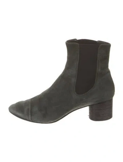 Pre-owned Isabel Marant Suede Chelsea Boots In Green