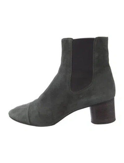 Pre-owned Isabel Marant Suede Chelsea Boots In Green