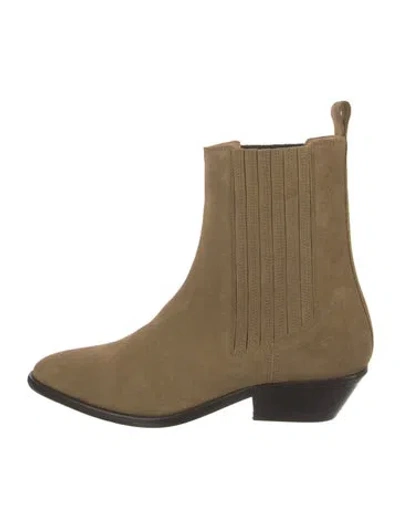Pre-owned Isabel Marant Suede Chelsea Boots In Neutral