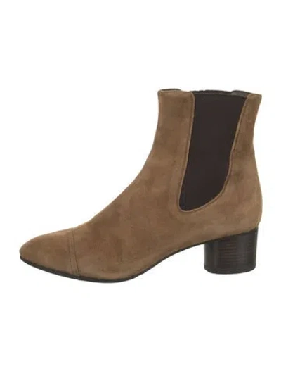 Pre-owned Isabel Marant Suede Chelsea Boots In Neutral