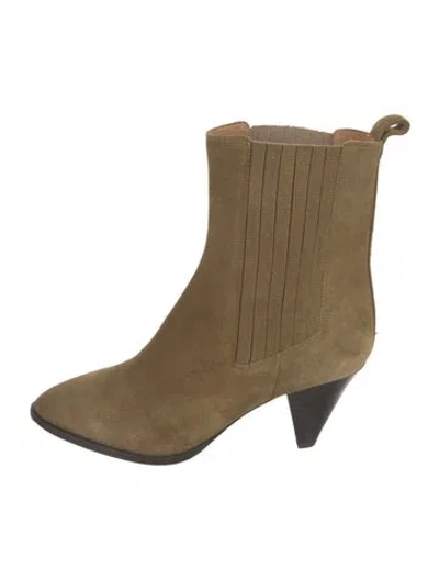 Pre-owned Isabel Marant Suede Chelsea Boots In Neutral