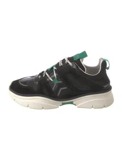 Pre-owned Isabel Marant Suede Chunky Sneakers In Black