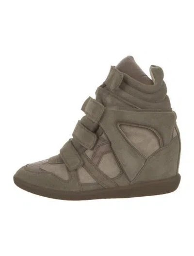 Pre-owned Isabel Marant Suede Colorblock Pattern Lace-up Boots In Multi