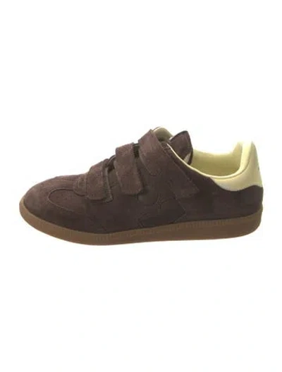 Pre-owned Isabel Marant Suede Colorblock Pattern Sneakers In Brown
