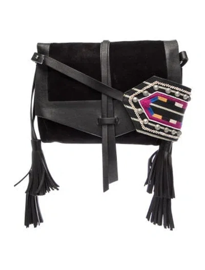 Pre-owned Isabel Marant Suede Crossbody Bag In Black