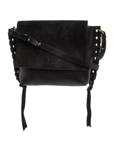 Pre-owned Isabel Marant Suede Crossbody Bag In Black