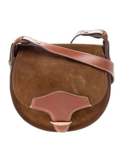 Pre-owned Isabel Marant Suede Crossbody Bag In Brown