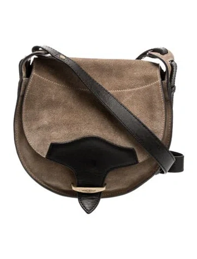 Pre-owned Isabel Marant Suede Crossbody Bag In Green
