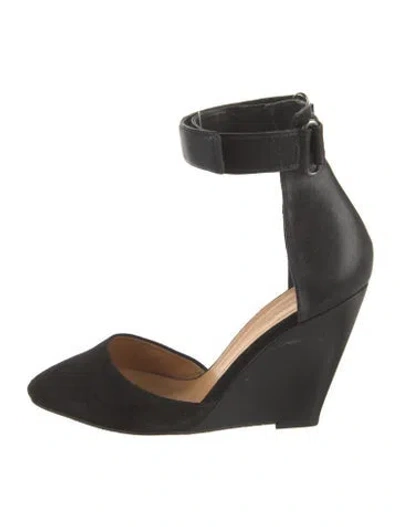 Pre-owned Isabel Marant Suede D'orsay Pumps In Black