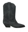 Isabel Marant Duerto Pointed-toe Suede Heeled Cowboy Boots