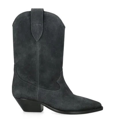 ISABEL MARANT SUEDE DUERTO COWBOY BOOTS 40