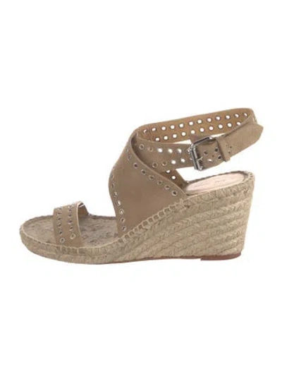 Pre-owned Isabel Marant Suede Espadrilles In Neutral