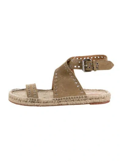 Pre-owned Isabel Marant Suede Espadrilles In Neutrals