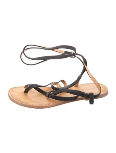 Pre-owned Isabel Marant Suede Gladiator Sandals In Blue