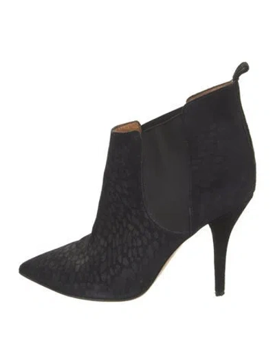 Pre-owned Isabel Marant Suede High Heel Boots In Blue