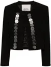 Isabel Marant Camila Suede Jacket In ブラック
