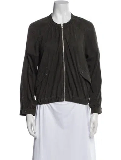 Pre-owned Isabel Marant Suede Jacket In Green