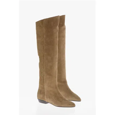 Isabel Marant Suede Knee-lenght City Women's Boots