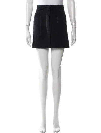 Pre-owned Isabel Marant Suede Mini Skirt In White