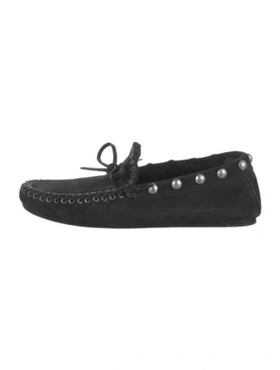 Pre-owned Isabel Marant Suede Moccasins In Black