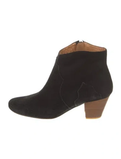 Pre-owned Isabel Marant Suede Mules In Black