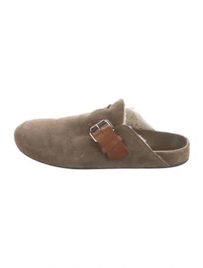 Pre-owned Isabel Marant Suede Mules In Neutral