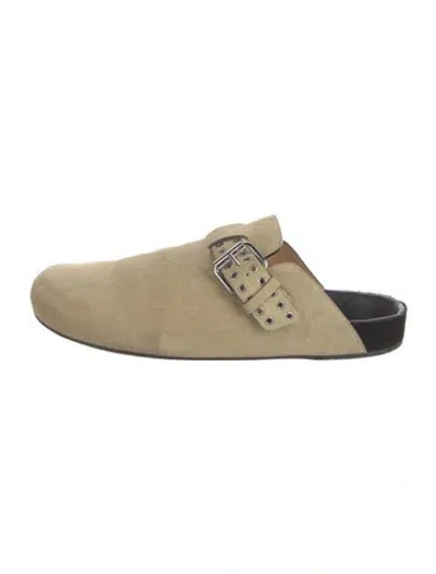 Pre-owned Isabel Marant Suede Mules In Neutral
