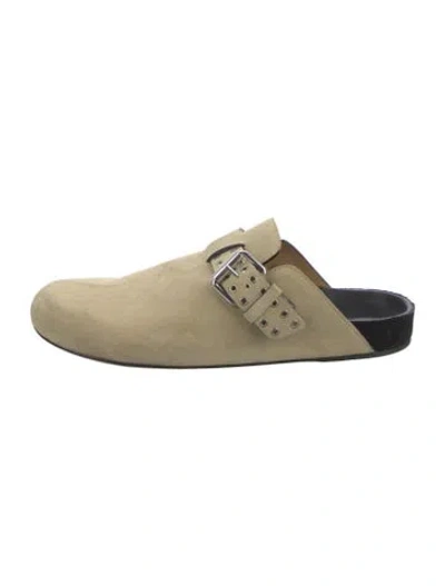 Pre-owned Isabel Marant Suede Mules In Neutrals