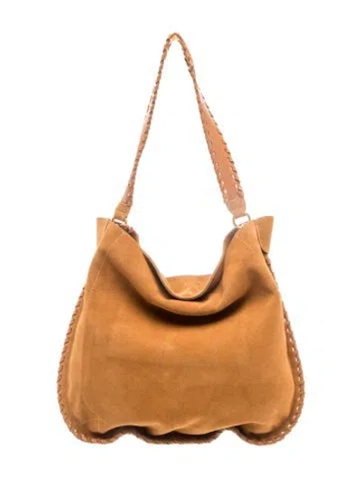 Pre-owned Isabel Marant Suede Oskan Hobo In Brown