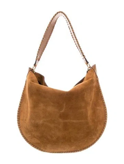 Pre-owned Isabel Marant Suede Oskan Medium In Brown