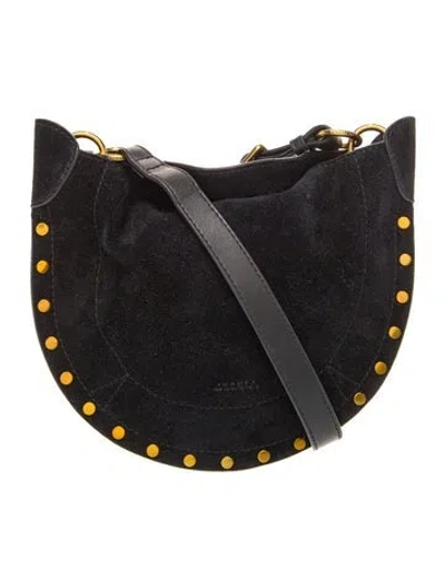 Pre-owned Isabel Marant Suede Oskan Soft Small In Black
