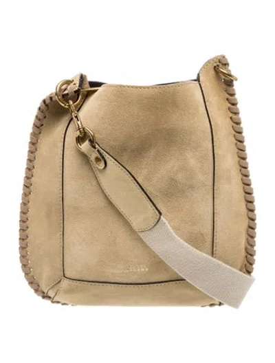 Pre-owned Isabel Marant Suede Oskan Suede Shoulder Bag In Neutral