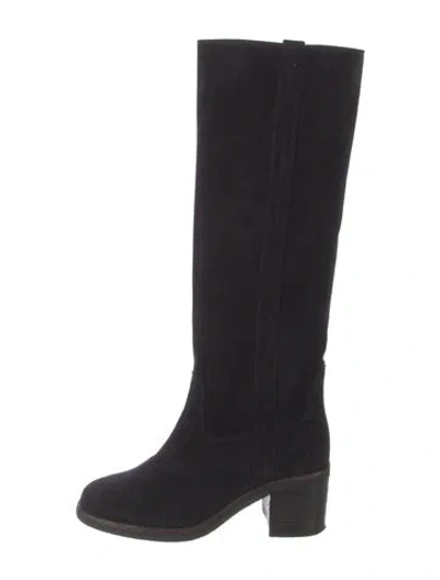 Pre-owned Isabel Marant Suede Riding Boots In Black